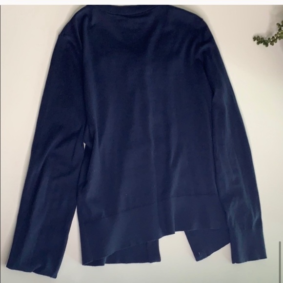 Kate Spade Navy Pearl Embellished Cardigan sweater small women’s top - Picture 7 of 8